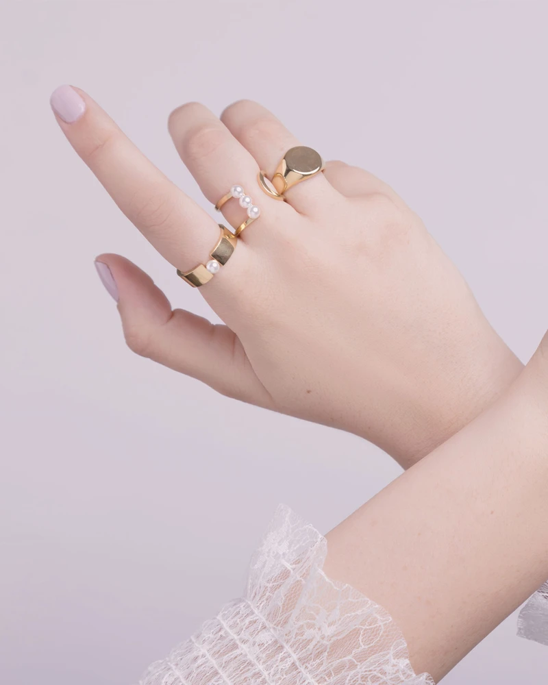 ANILLO SIRENA DORADO