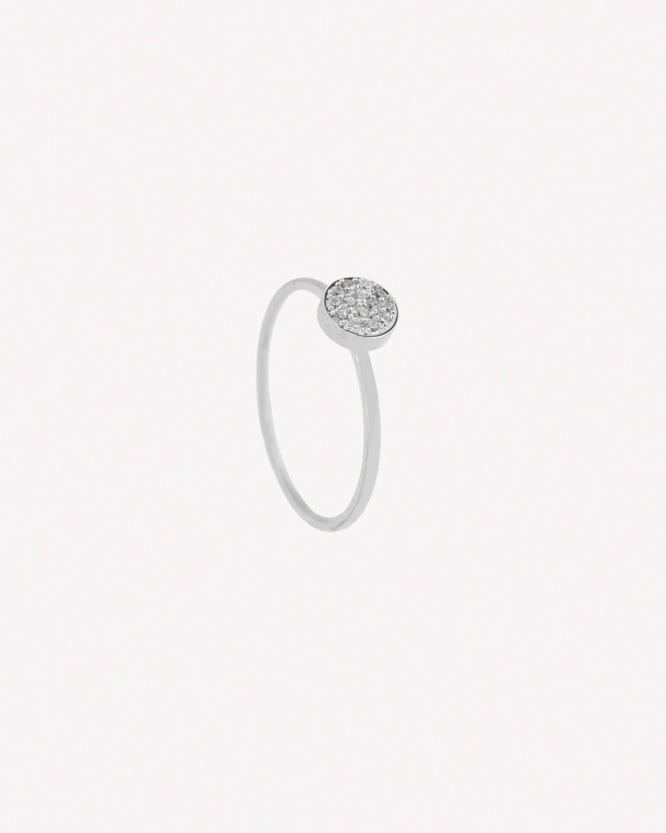 ANILLO TOPACIO - PLATEADO 