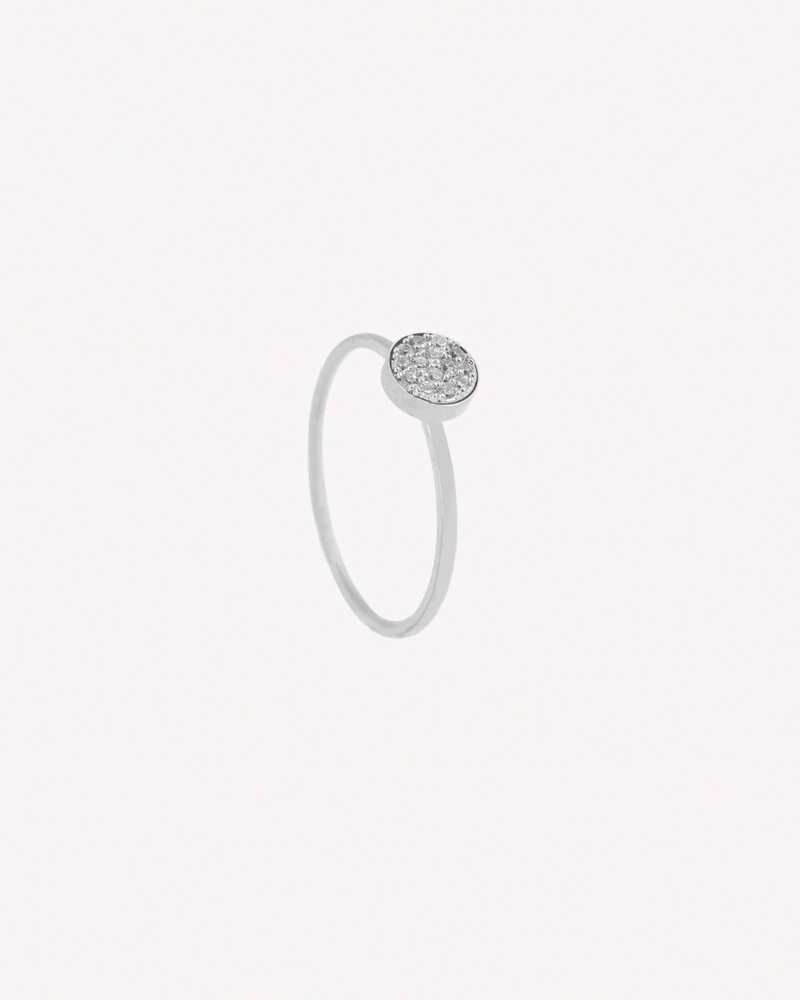ANILLO TOPACIO PLATEADO