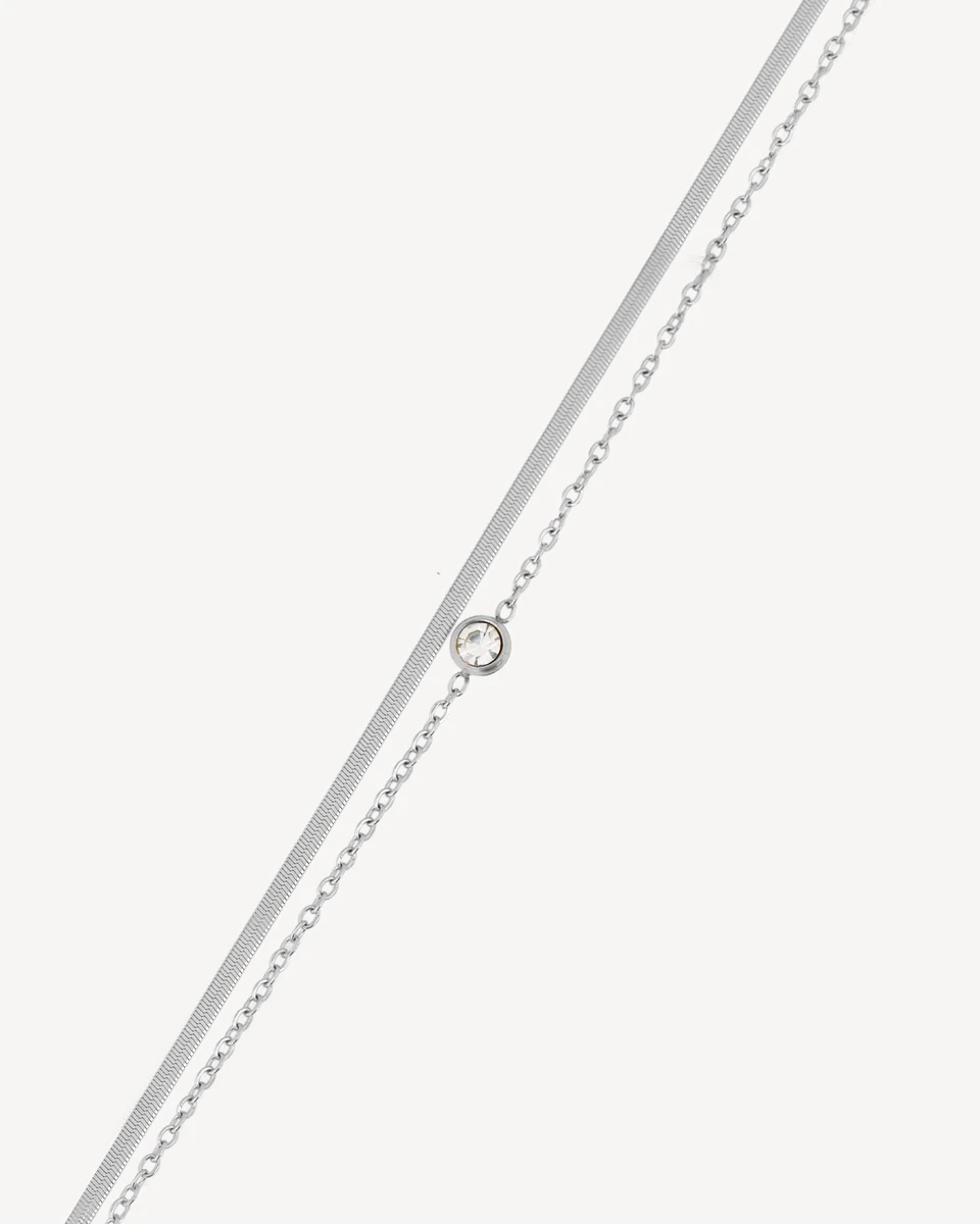 BRAZALETE CARICIA - PLATEADO 