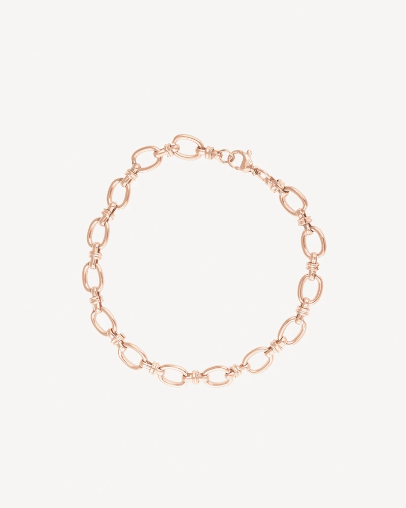 BRAZALETE ELECTRAS DORADO ROSA