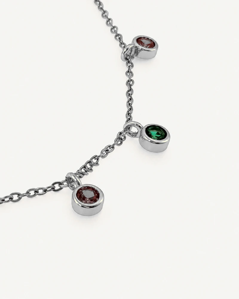 BRAZALETE GRAPA PLATEADO