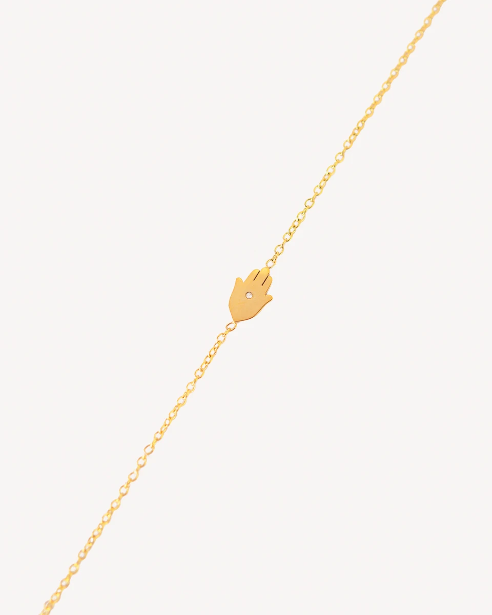 BRAZALETE HAMSAII - DORADO 