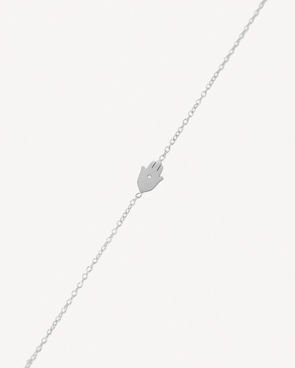 BRAZALETE HAMSAII - PLATEADO 