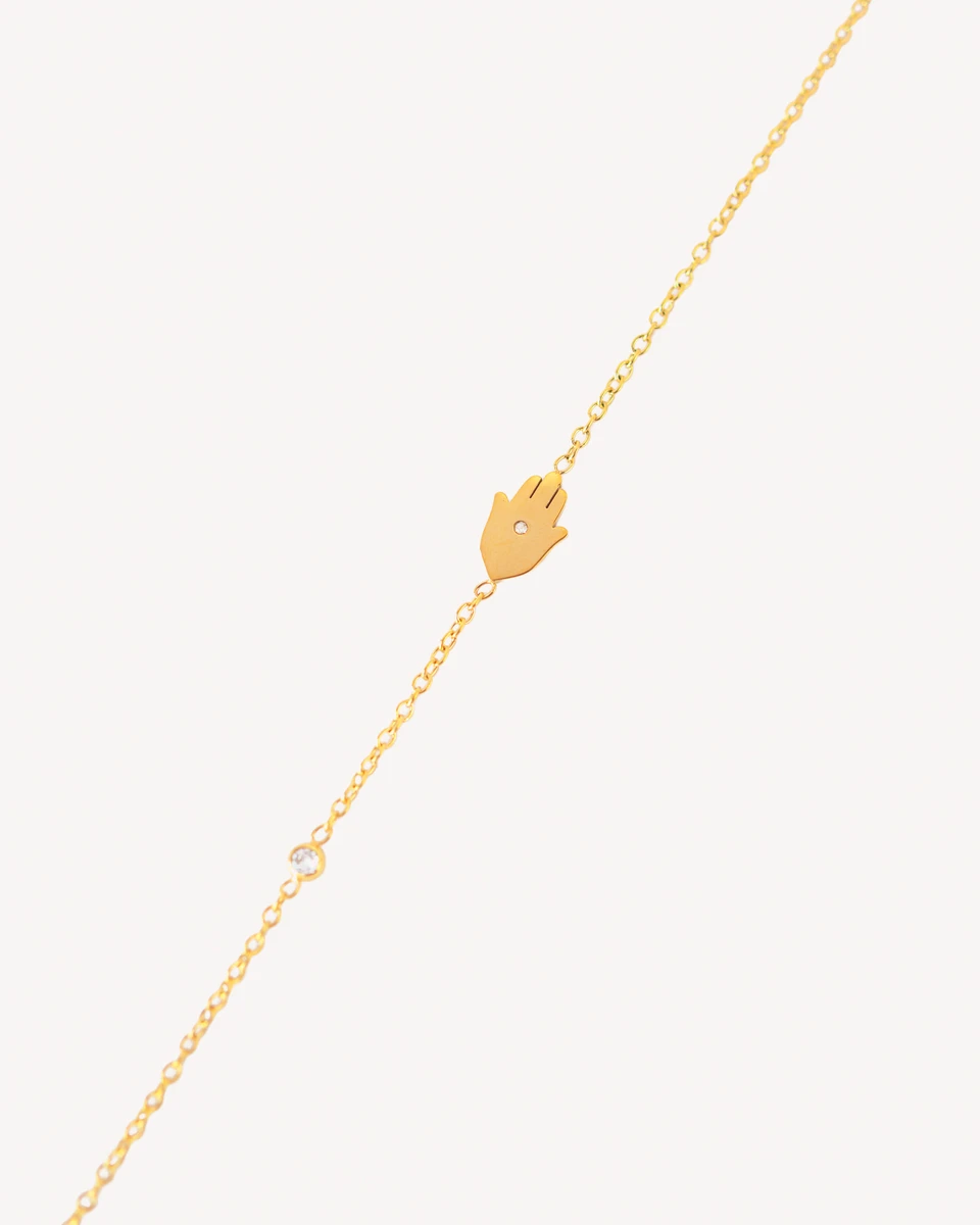 BRAZALETE HAMSA - DORADO 