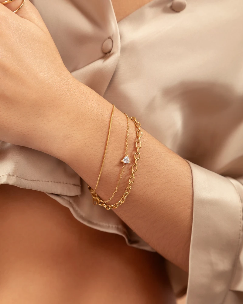 BRAZALETE ICONO DORADO