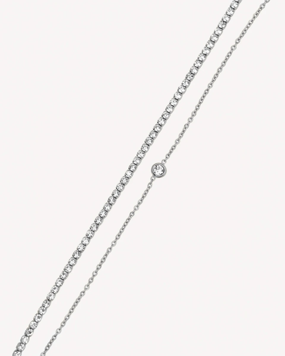 BRAZALETE INES - PLATEADO 