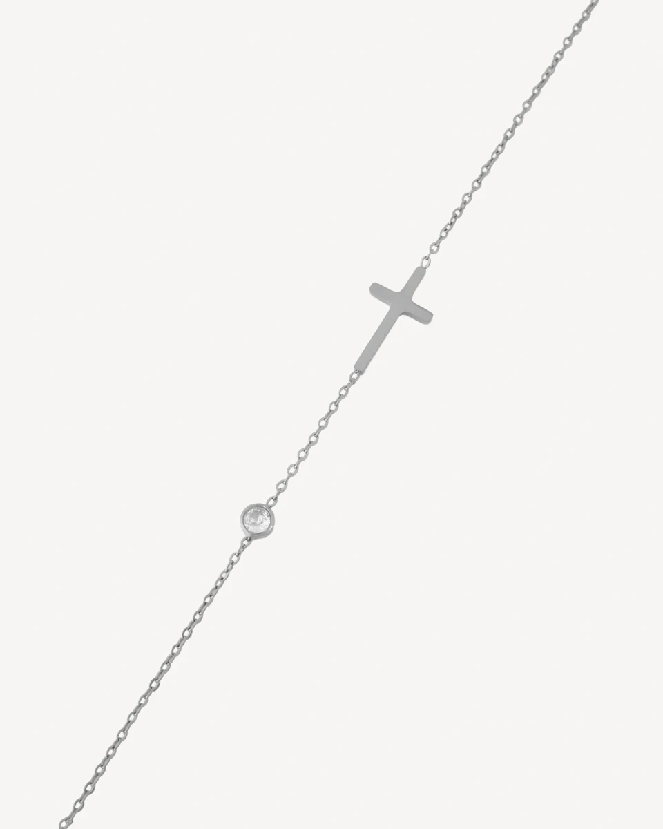 BRAZALETE NARCISA - PLATEADO 