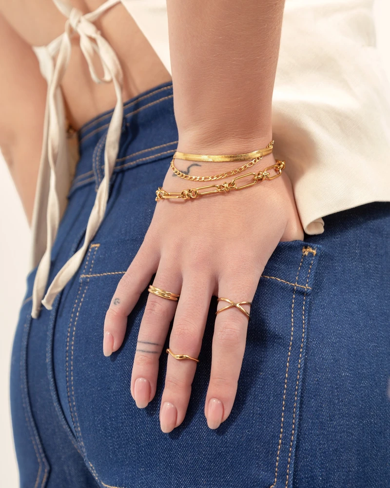 BRAZALETE NUT DORADO