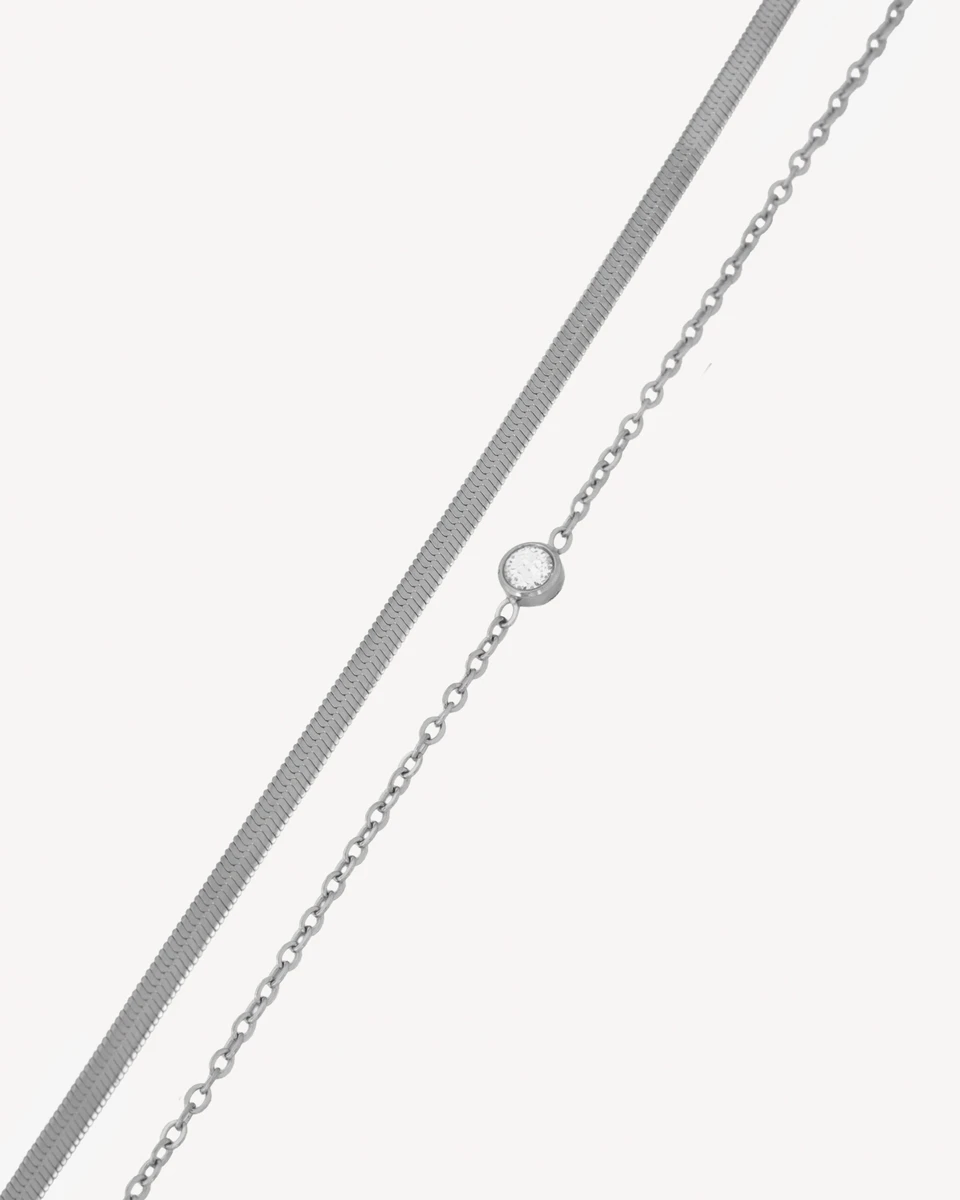 BRAZALETE OPORTO - PLATEADO 