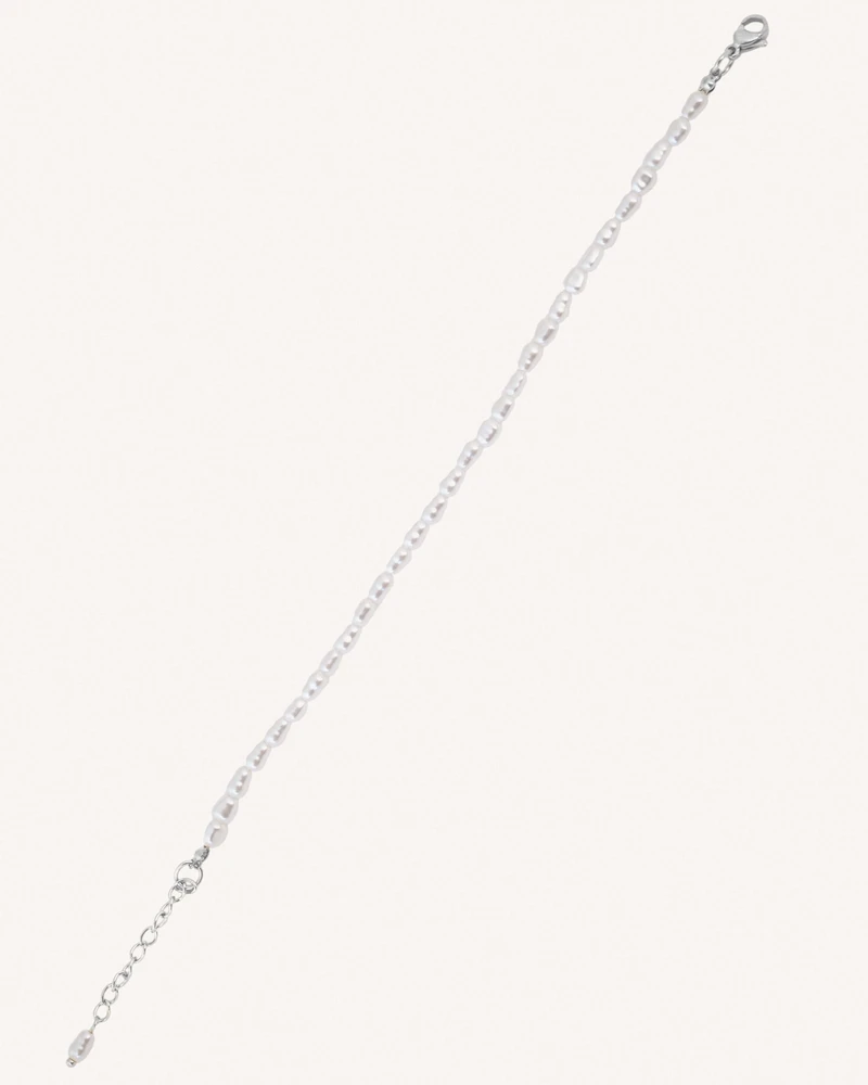 BRAZALETE PEARL PLATEADO