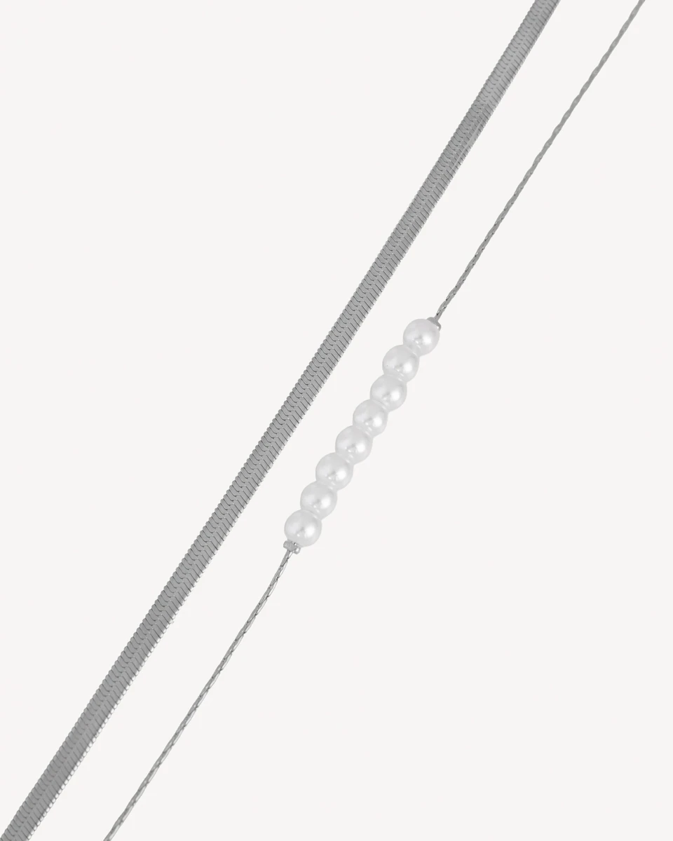 BRAZALETE PRETIL - PLATEADO 