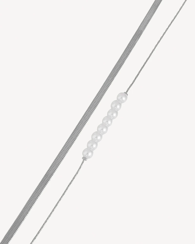 BRAZALETE PRETIL PLATEADO