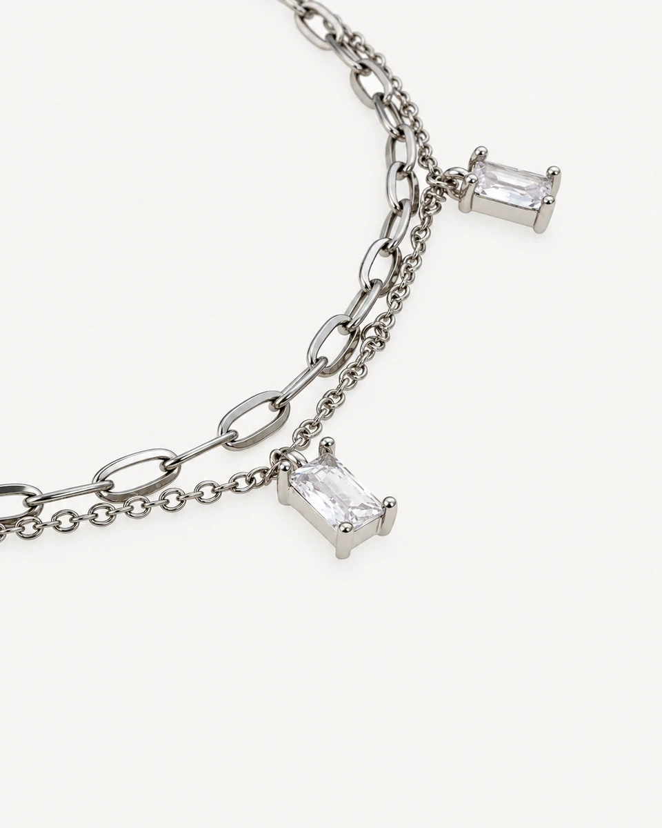BRAZALETE TUDOR - PLATEADO 
