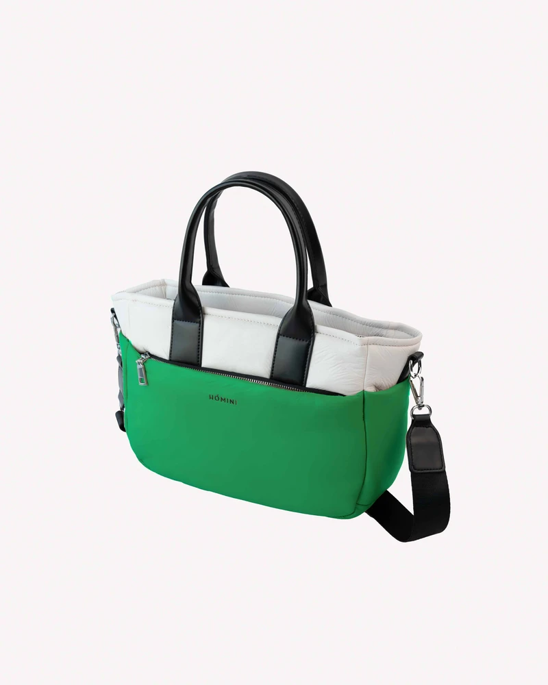 BOLSO GARDENIA BLANCO Y VERDE BLANCO Y VERDE