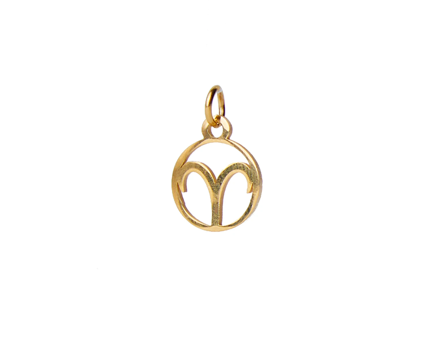 DIJE ARIES ACERO - DORADO 