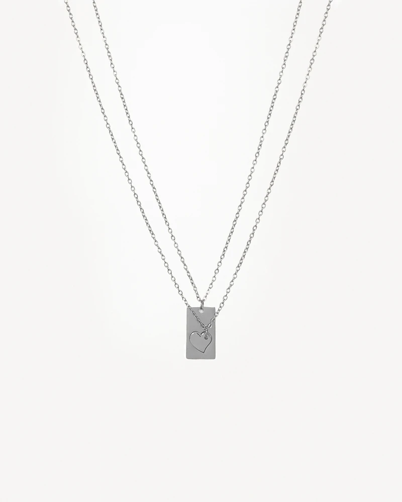 GARGANTILLA AMOR SET PLATEADO