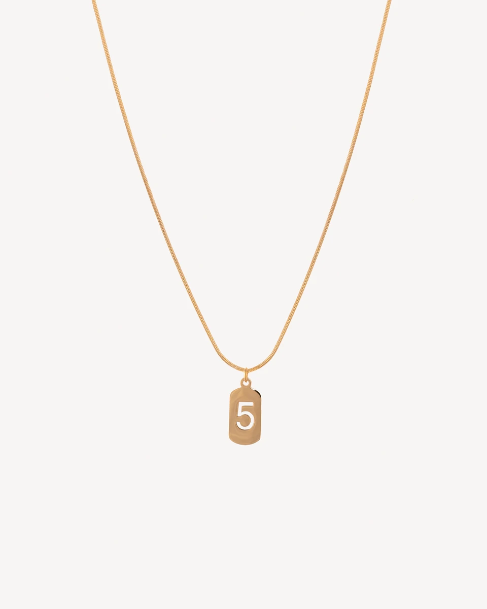 GARGANTILLA NUMERAL - DORADO 