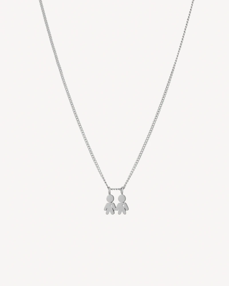 GARGANTILLA TWINSNENE PLATEADO