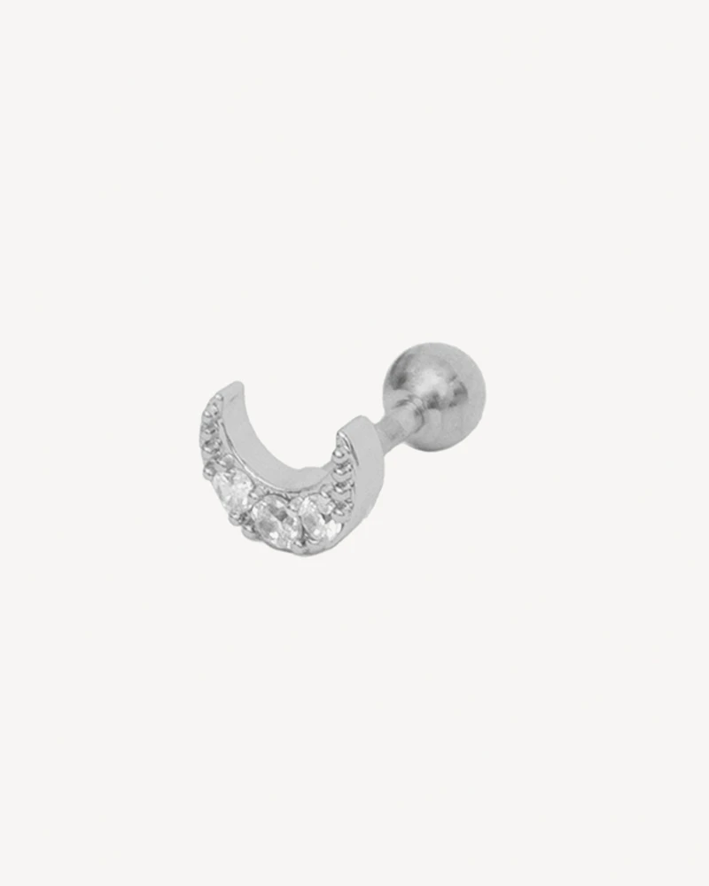 PIERCING AGATHA PLATEADO