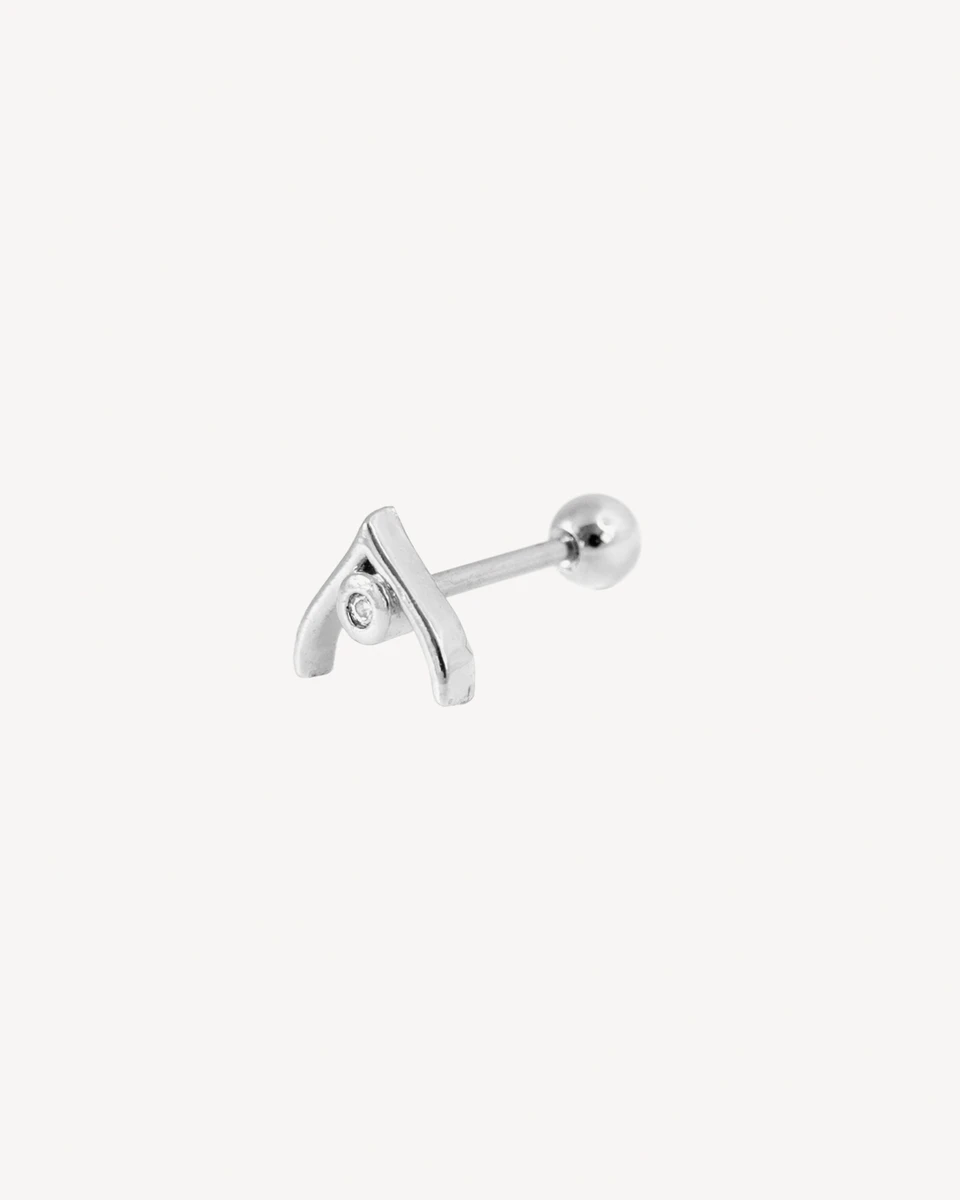 PIERCING ALFA - PLATEADO 
