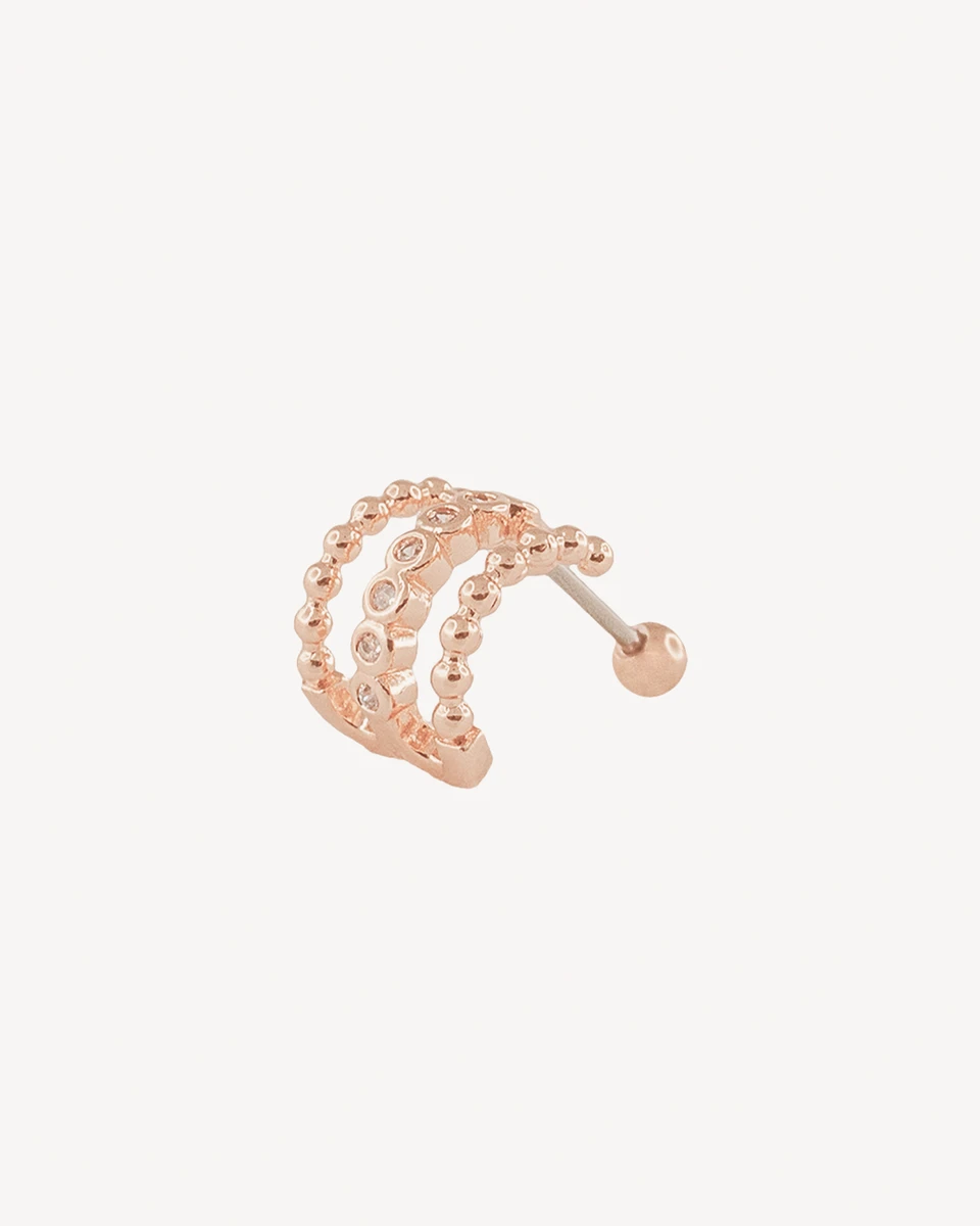 PIERCING AQUILES - DORADO ROSA 