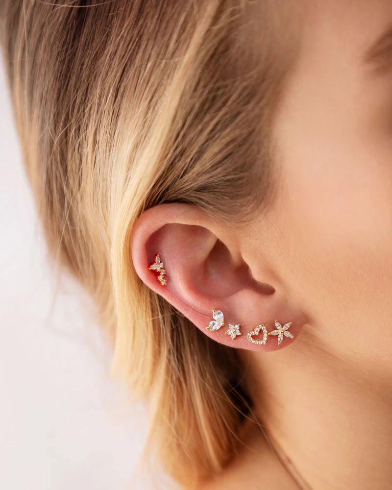 PIERCING CARRERA DORADO