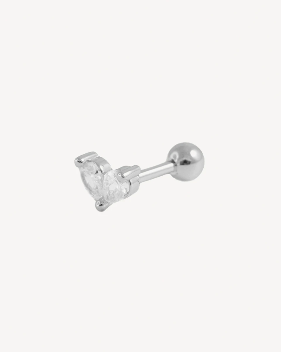 PIERCING CARRERA - PLATEADO 