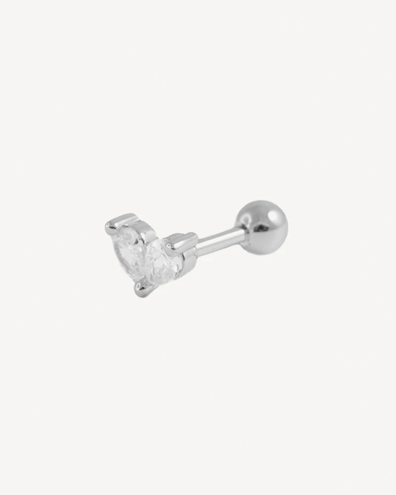 PIERCING CARRERA PLATEADO