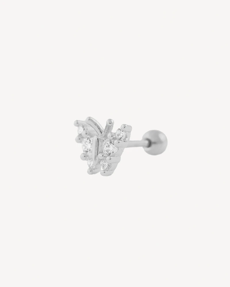 PIERCING COMINO PLATEADO