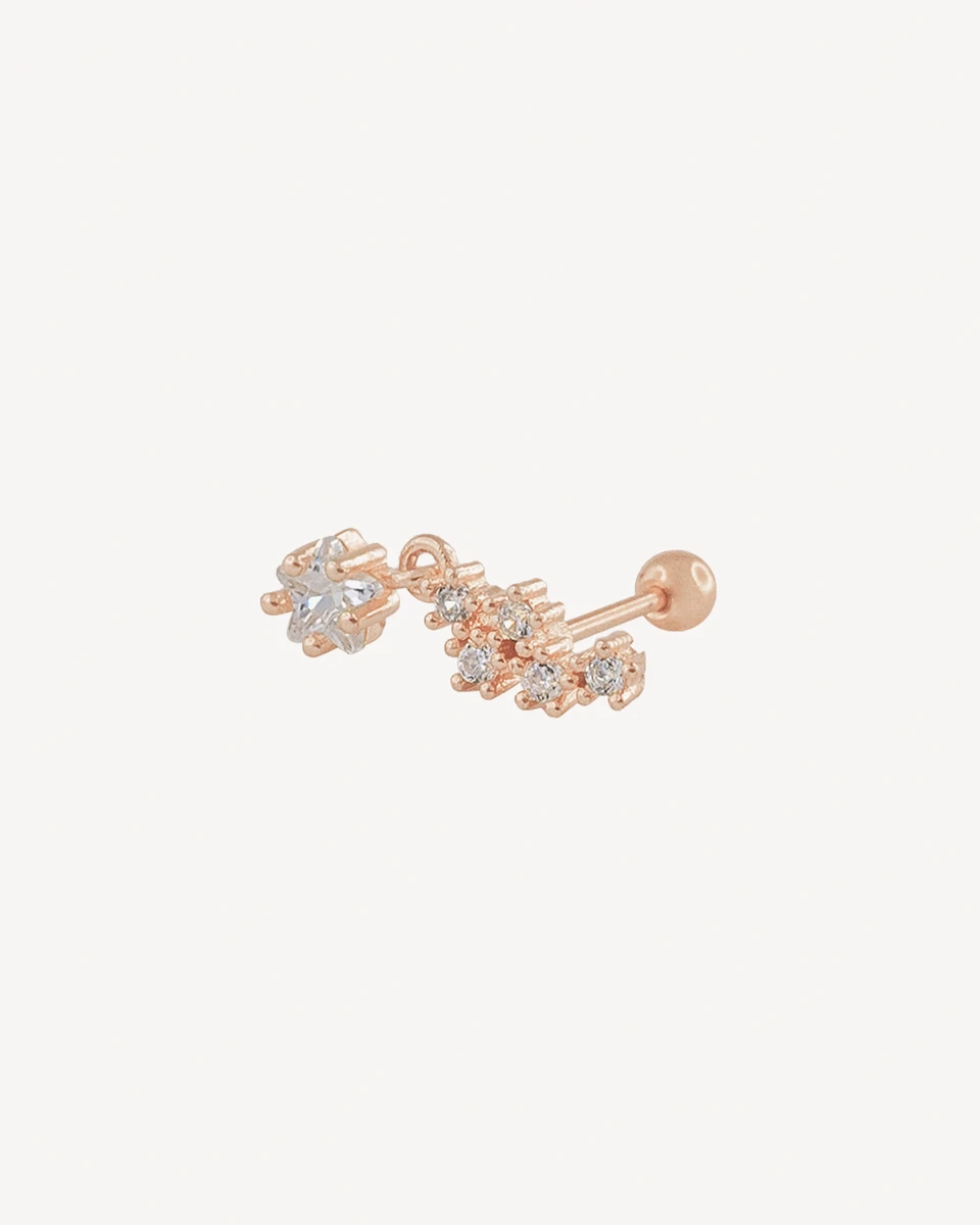PIERCING CONNOR - DORADO ROSA 