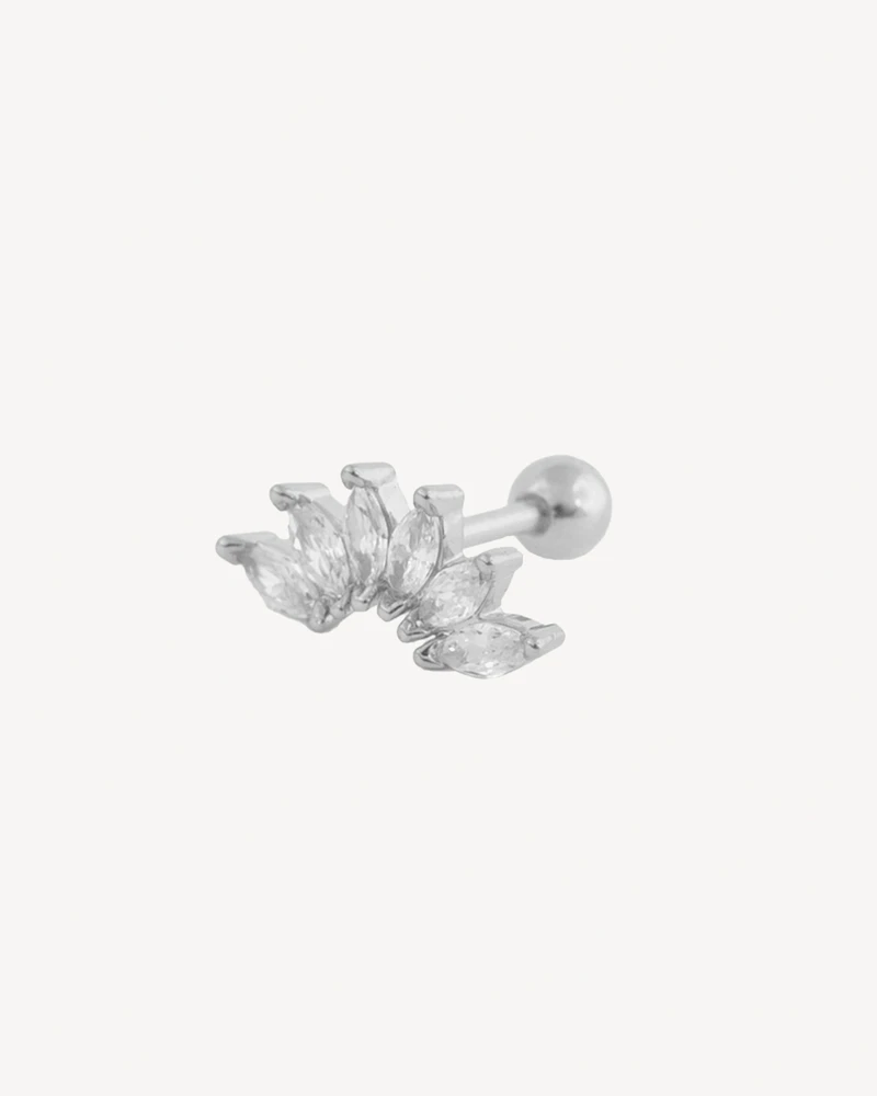 PIERCING CORONA XL PLATEADO