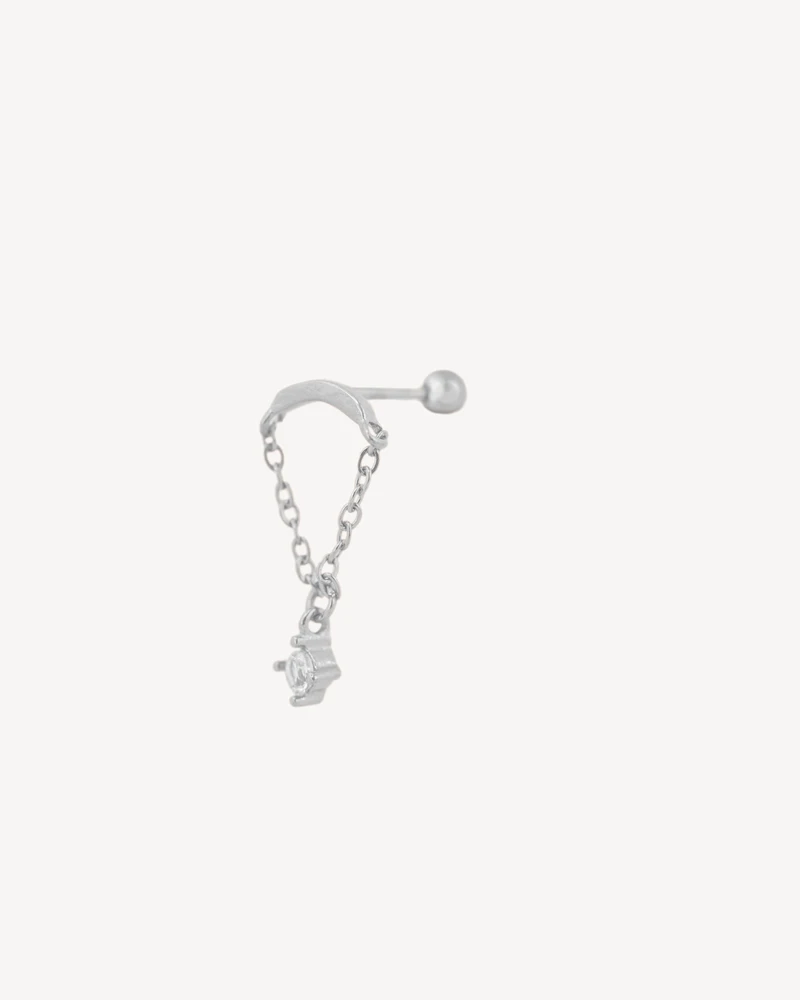 PIERCING CORTEJO PLATEADO