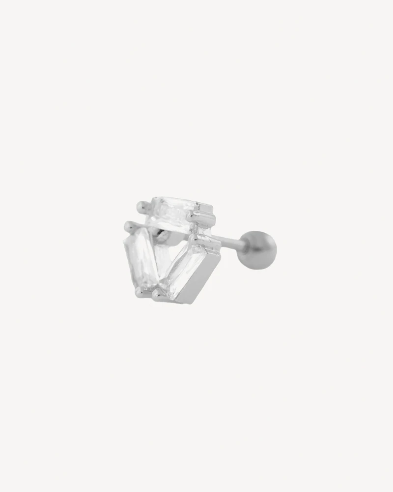 PIERCING DAVID PLATEADO