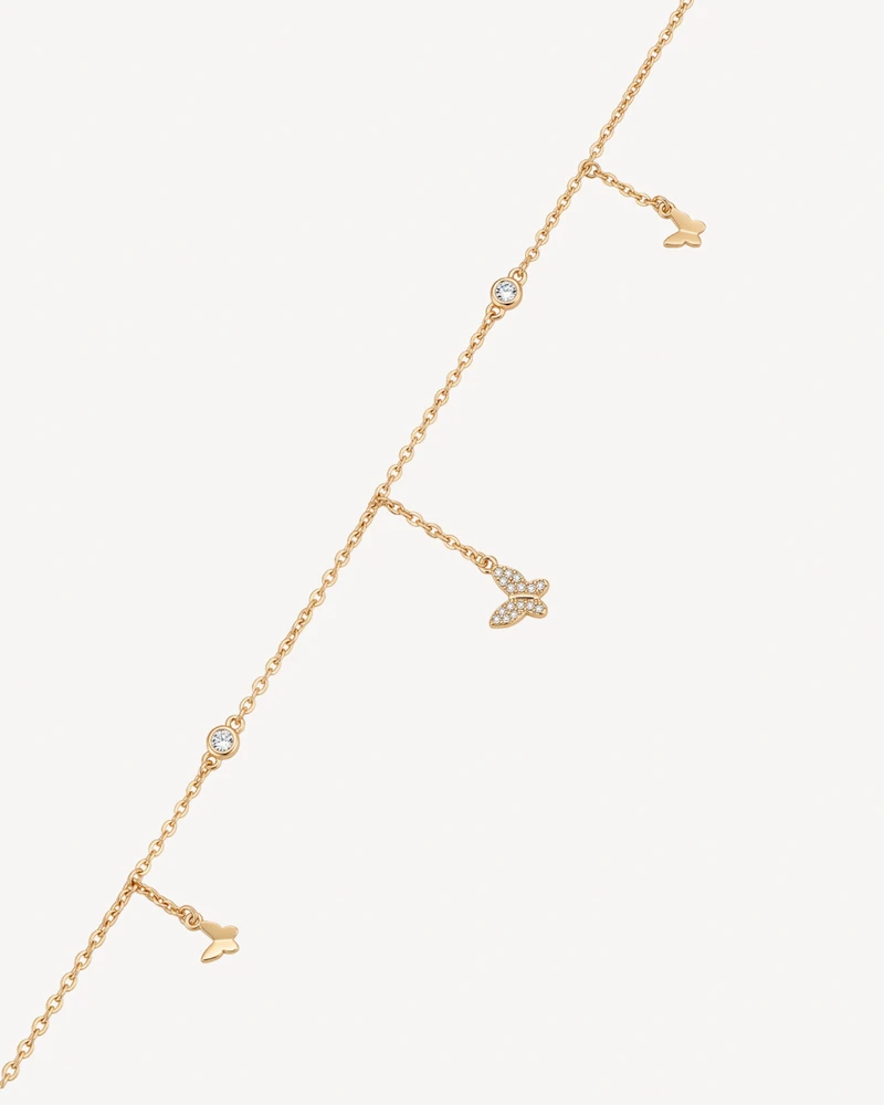 TOBILLERA PRADA DORADO