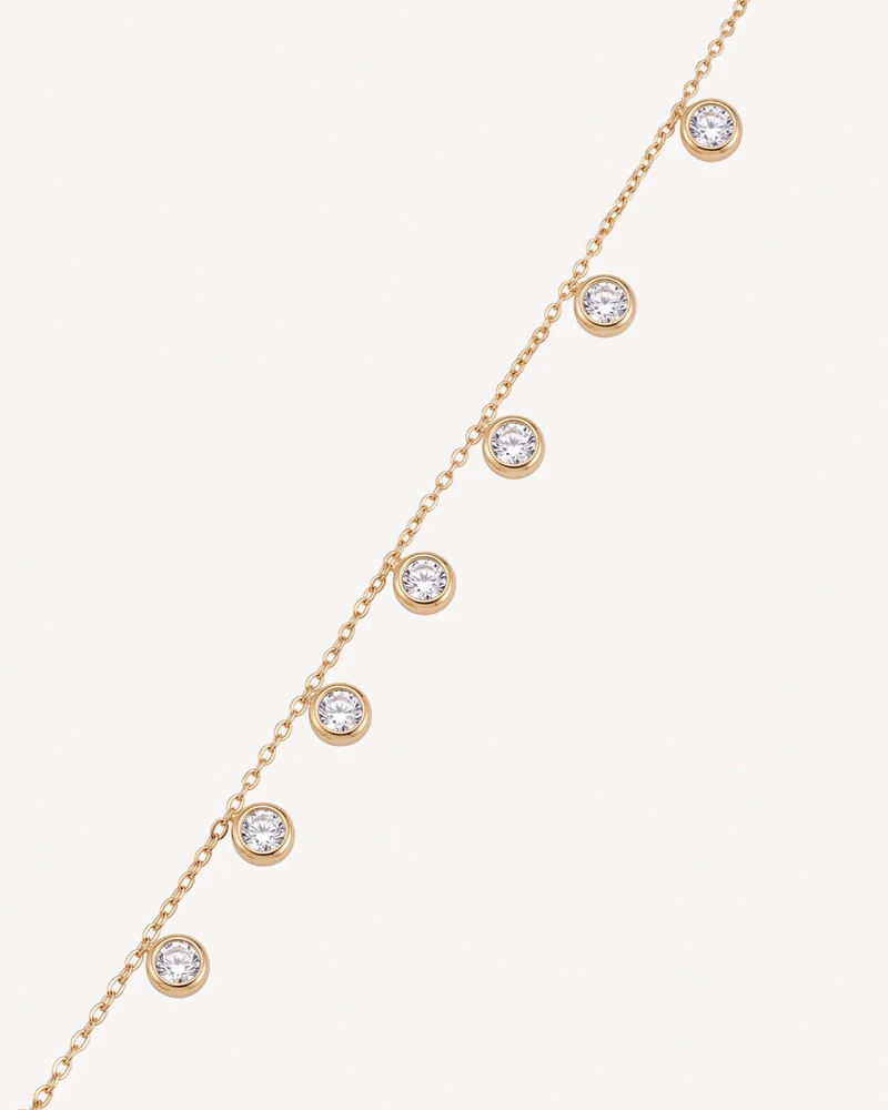 TOBILLERA ZEBRANO DORADO