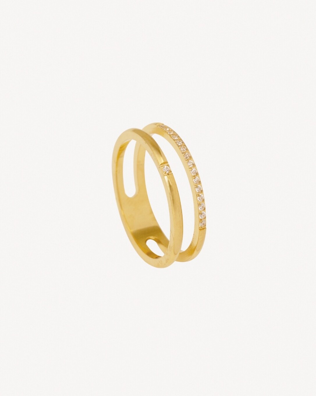 Anillo de acero, oro, homini studio