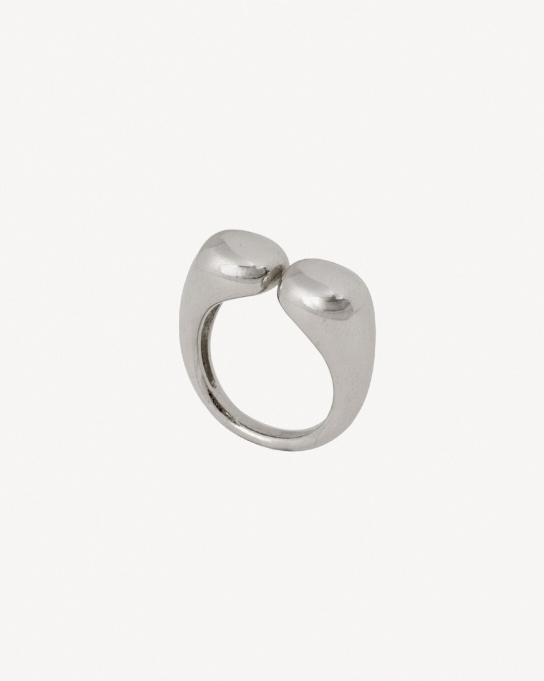 Anillo Acero, plata, homini studio