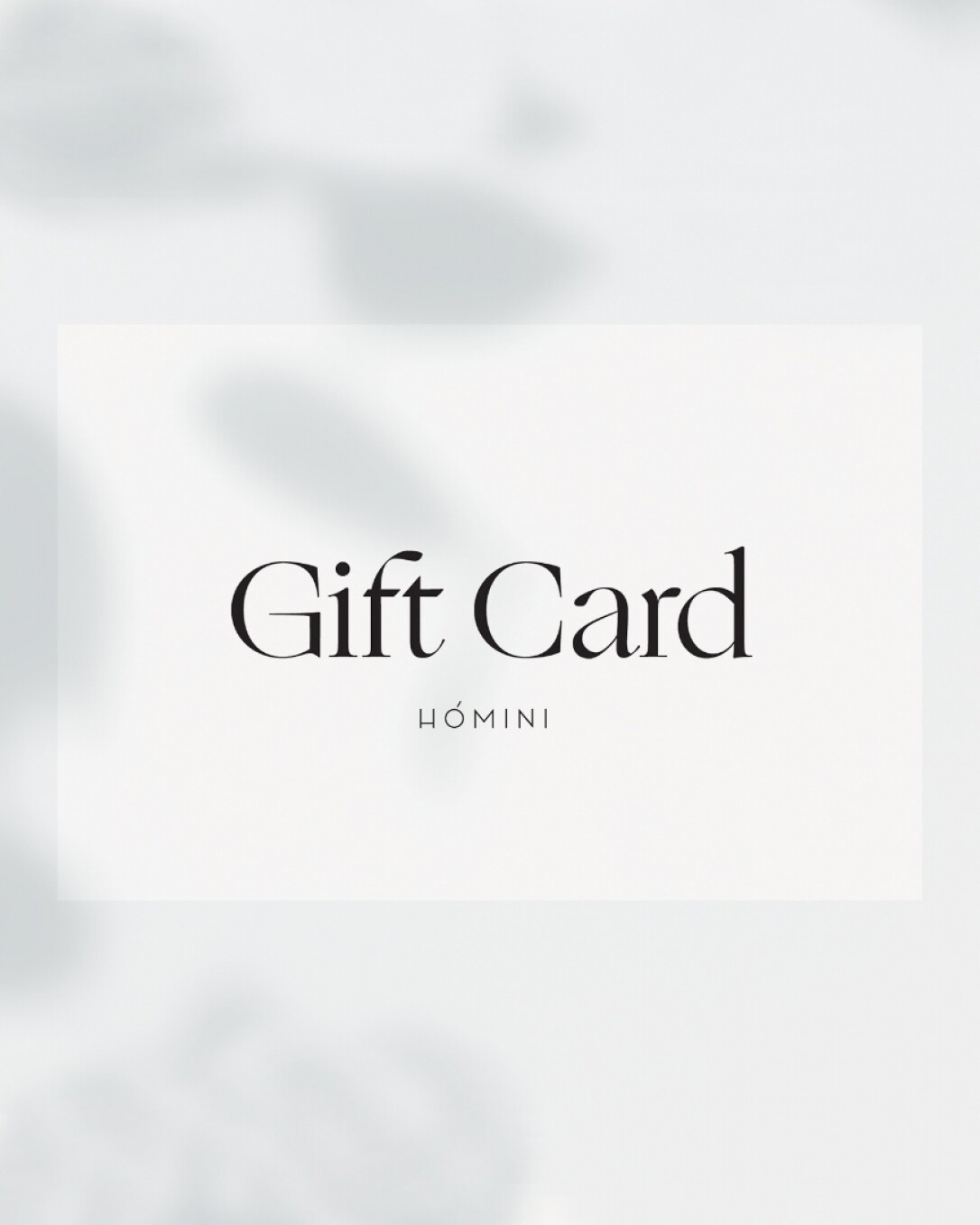 gift card, de papel texturado mate, homini studio